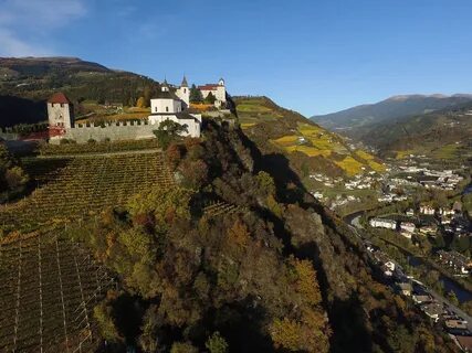 Sabione Abbey and vineyards.