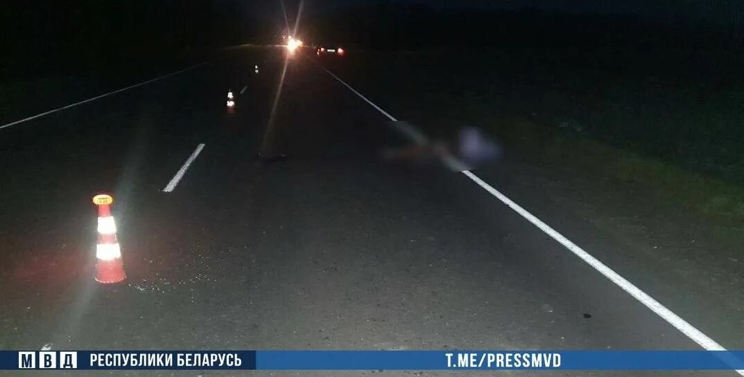 Переехала лежащего