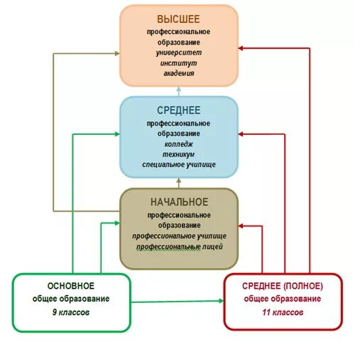 Часть профессиональной системы образования. Система образования в России схема. Структура высшего образования в России схема. Схема системы профессионального образования в России. Схема структуры образования и уровней.