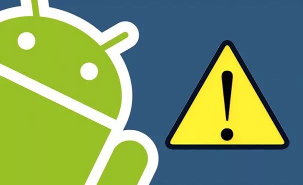 Ярлыки для андроида warning. Android warning. Предупреждение андроид вирус. Треугольник предупреждение андроид. Android warning.
