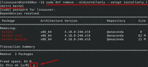 Remove old