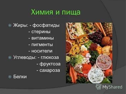 Пищевая химия в продуктах