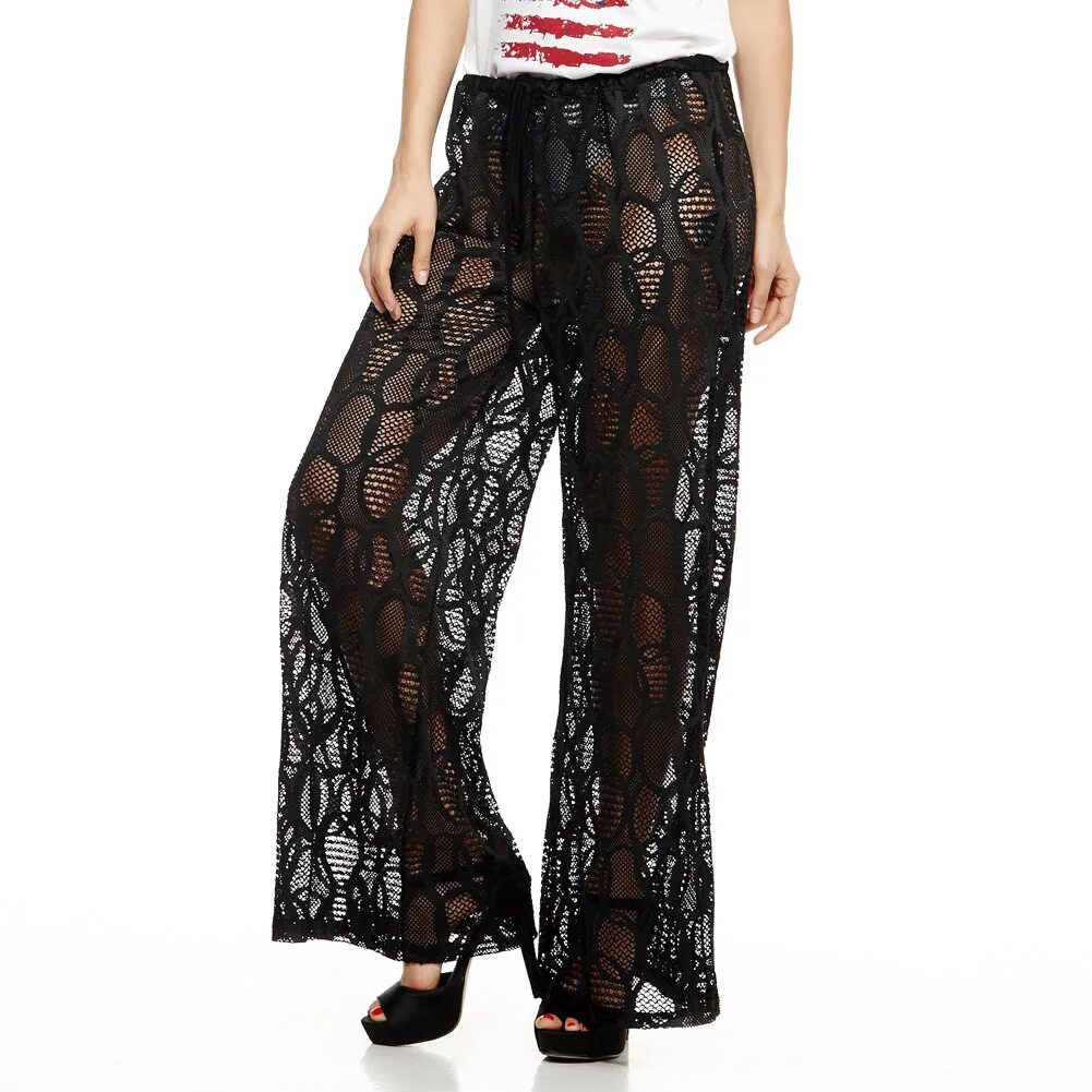 С чем носить ажурные брюки. Кружевные брюки. широкие прозрачные штаны. брюки прозрачные широкие. кружевные брюки женские.