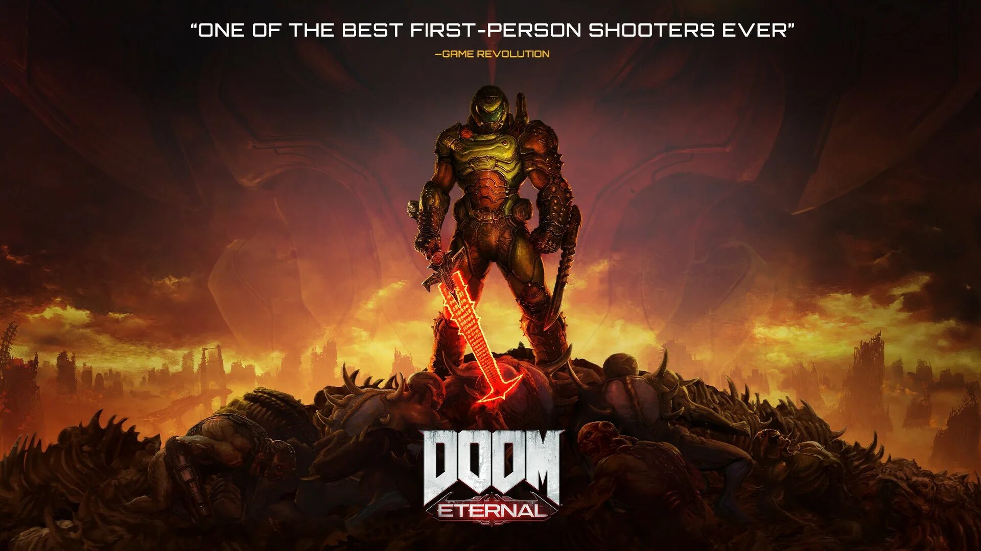 Длс этернал. Doom Eternal. Обои дум.