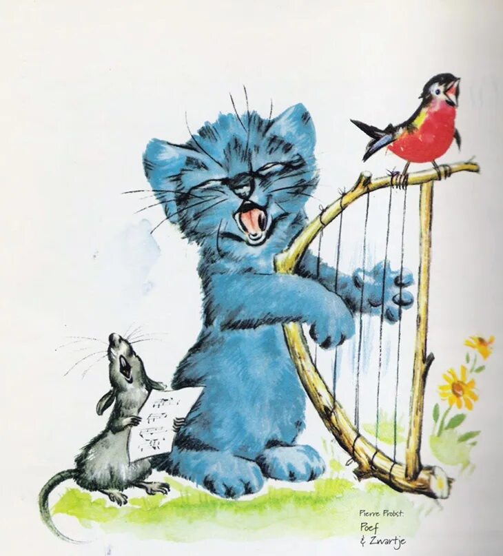 Пора исполнять. Кот поет. Милые иллюстрации поющий кот. Поющий кот рисунок. Кот Серенада.