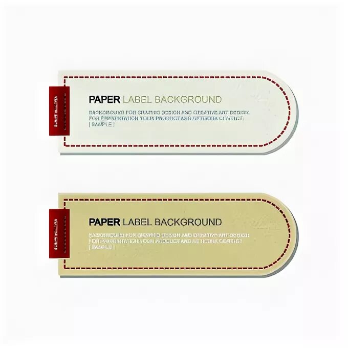 Paper labels. Paper label design.