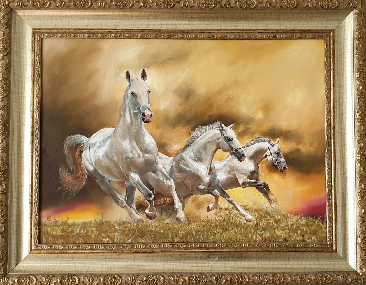 Картина лошади. Лошади в движении в живописи. Тройка лошадей. Тройка лошадей купить