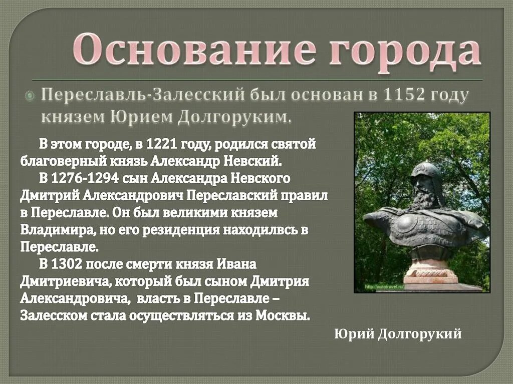 Переславль-Залесский год основания и основатель. Основатель города Переславль Залесский. Переславль-Залесский основание города. Переславль залесский история города