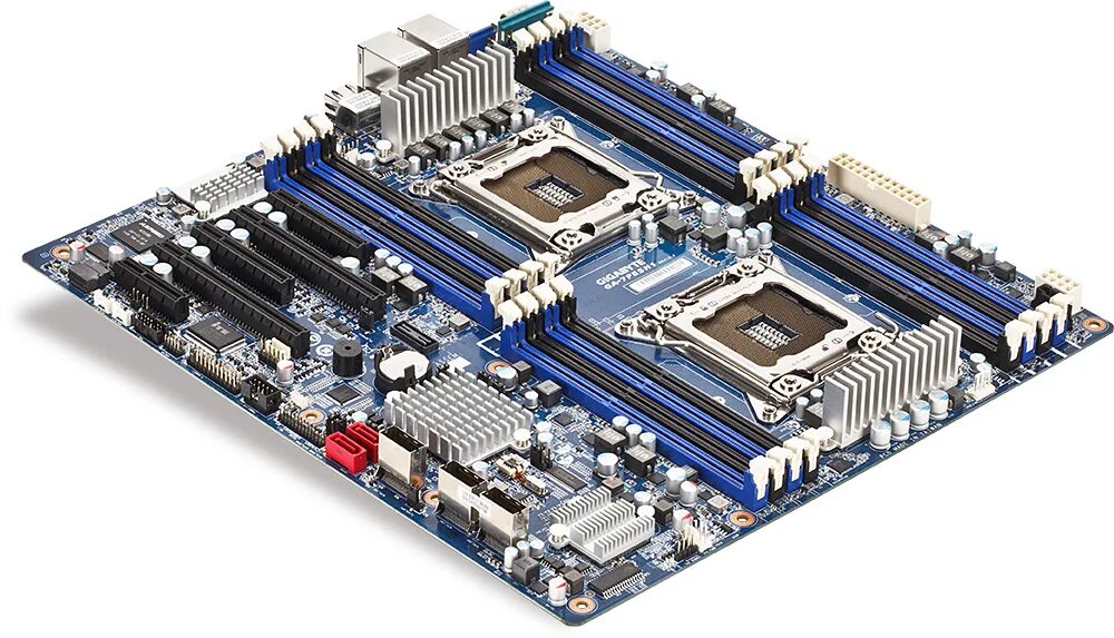Плата под 2 процессора. Материнская плата gigabyte lga 2011. материнские платы gigabyte двухпроцессорные. lga 2066 двухпроцессорная материнская плата. x79 материнская плата двухпроцессорная.