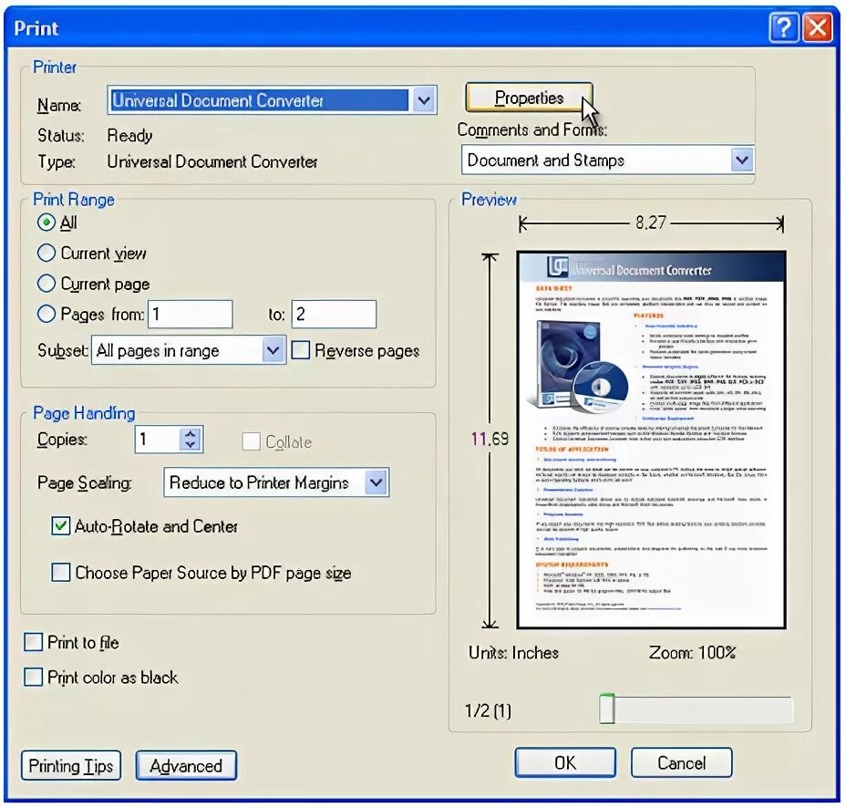 Load properties. Universal document Converter. Универсал (документ). Переделать jpg в pdf. Переделать в пдф из jpg.