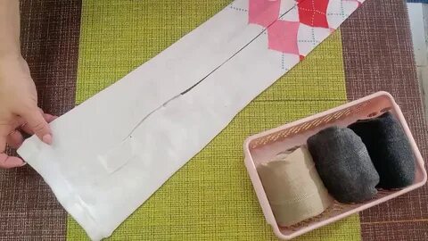 Как сложить детские колготки