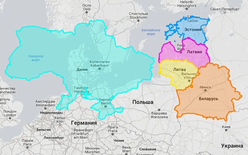 Карта западной границы россии с украиной. Карта Украины Белоруссии Прибалтики. Литва и Украина на карте. Карта России и Белоруссии. Карта Белоруссии и Украины.