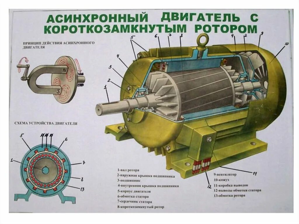 Какой электро двигатель. Электродвигатель трехфазный, асинхронный, короткозамкнутый 4а132s6у3. Устройство асинхронного двигателя с короткозамкнутым ротором схема. Асинхронный двигатель 380в конструкция. Принцип действия ротора асинхронного двигателя.