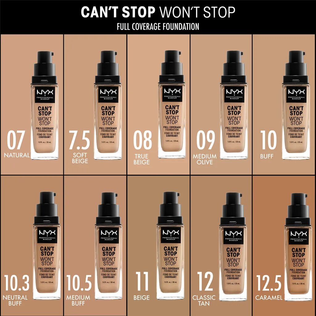 Тональная основа can’t stop won’t stop full coverage foundation pale 01. Палитра оттенков nyx cant stop wont stop. Nyx professional makeup can’t stop won’t stop contour concealer. Nyx cant stop. Nyx professional makeup can't stop won't stop full coverage foundation палитра.