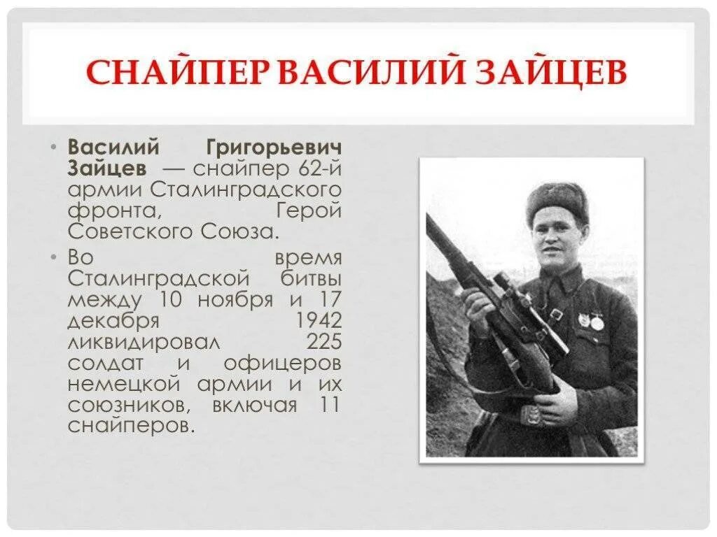 Подвиг Василия Зайцева в Сталинграде. Подвиг василия зайцева