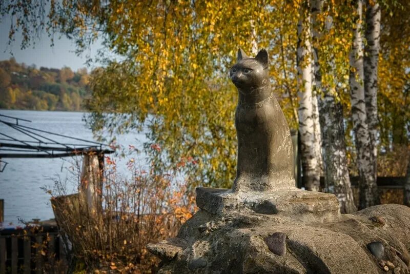 Памятник Плесская кошка Плес. Город Плес памятник кошке мухе. Шаляпин Плес памятник. Памятник мухе в Плесе.