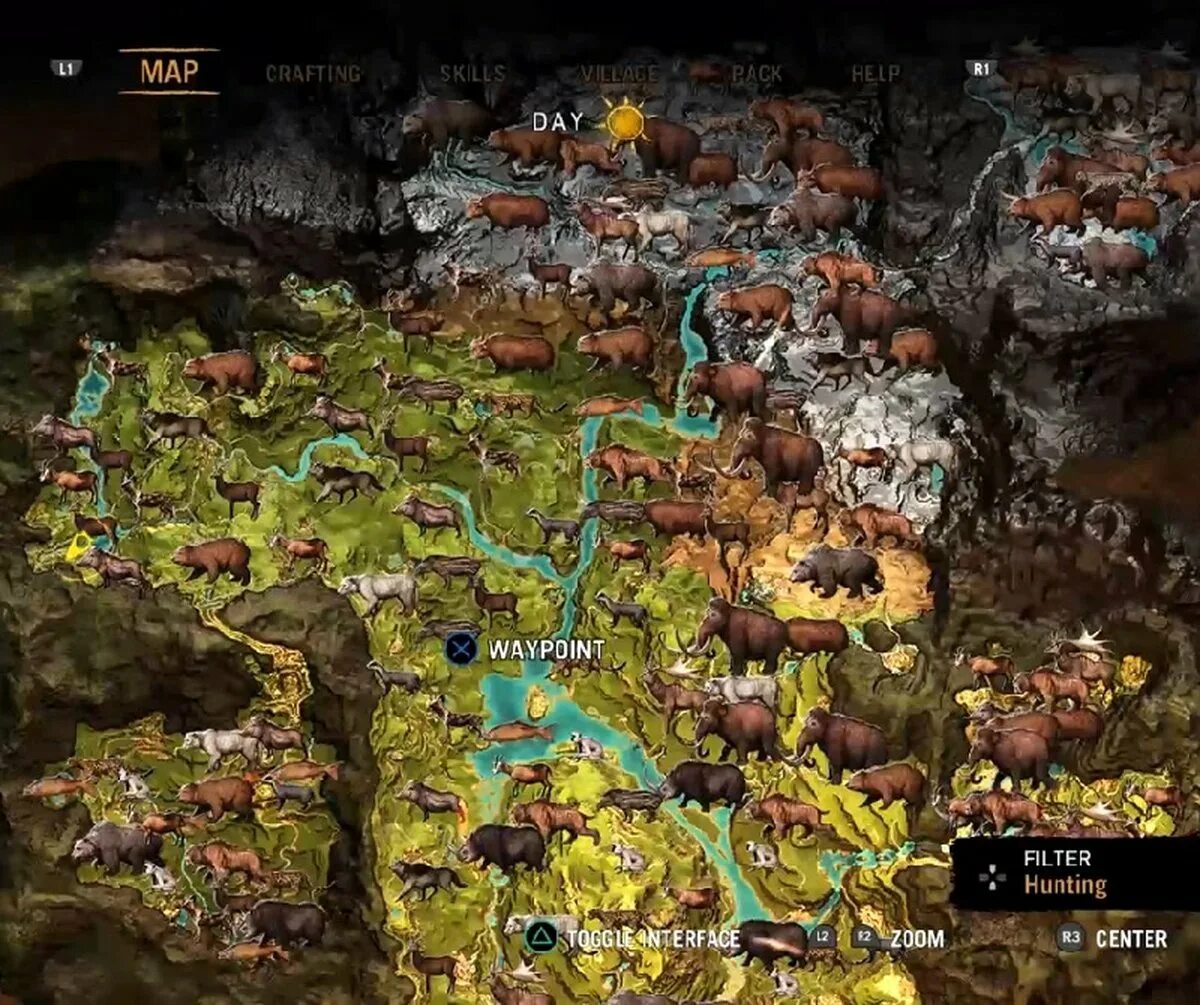 Карта фар край праймал. Карта far Cry Primal Map. Фар край примал карта. Карта far Cry Primal животные. В каком искать краю