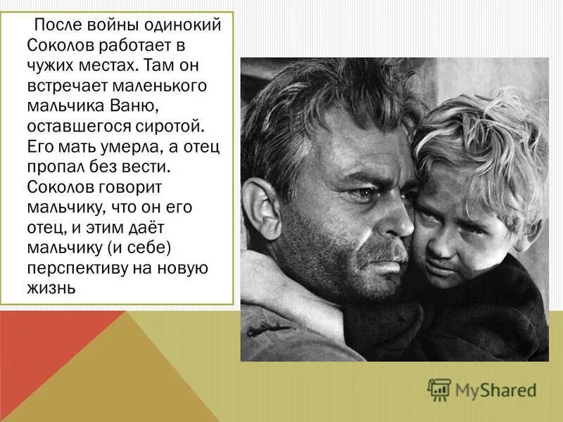 Судьба человека зависит от расположения. Судьба человека после войны соколов. шолохов судьба человека андрей соколов. жизнь после войны судьба человека шолохов.