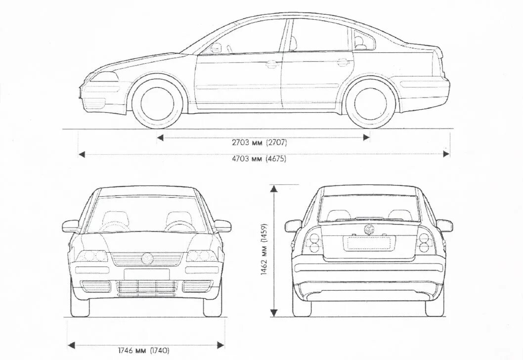 Passat характеристики. Габариты VW Passat b5 универсал. Габариты VW Passat b5 седан. Пассат б5 габариты кузова. Габариты Фольксваген Пассат б5.