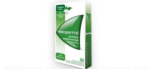 Никоретте жевательная резинка мята