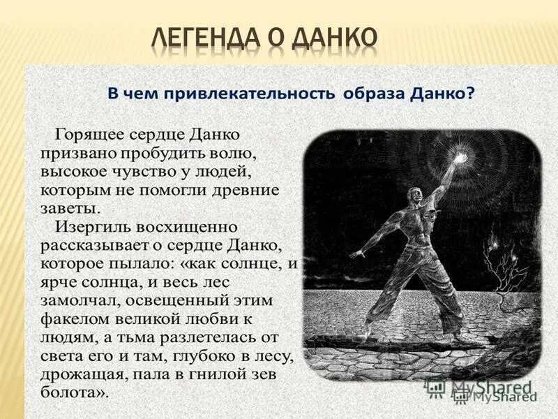 Сердце данко пылало так ярко как солнце. Сердце данко пылало так ярко как солнце