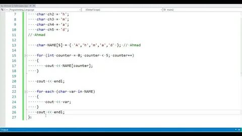 C string array