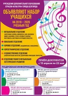 Набор школы искусств