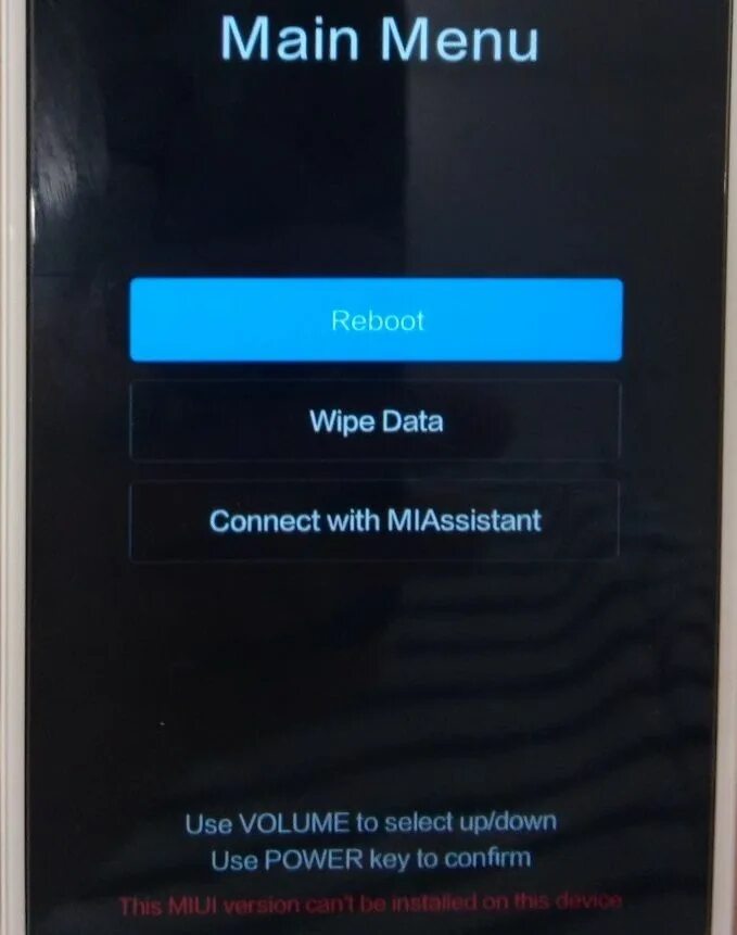 Miui recovery 5.0 connect with miassistant. Wipe data меню. Reboot wipe data. Main menu Reboot wipe data connect with miassistant. Xiaomi main menu Reboot wipe data.