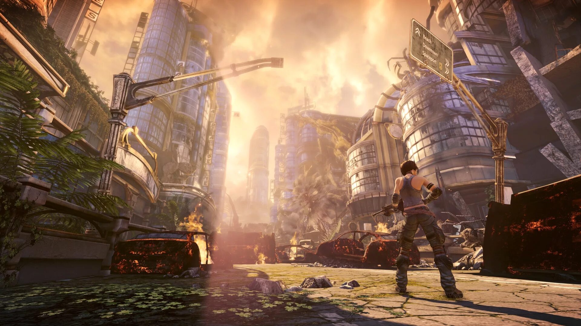 100 рабочие моды игр. Bulletstorm город. bulletstorm арт. bulletstorm epic games. обои на рабочий стол игровые.