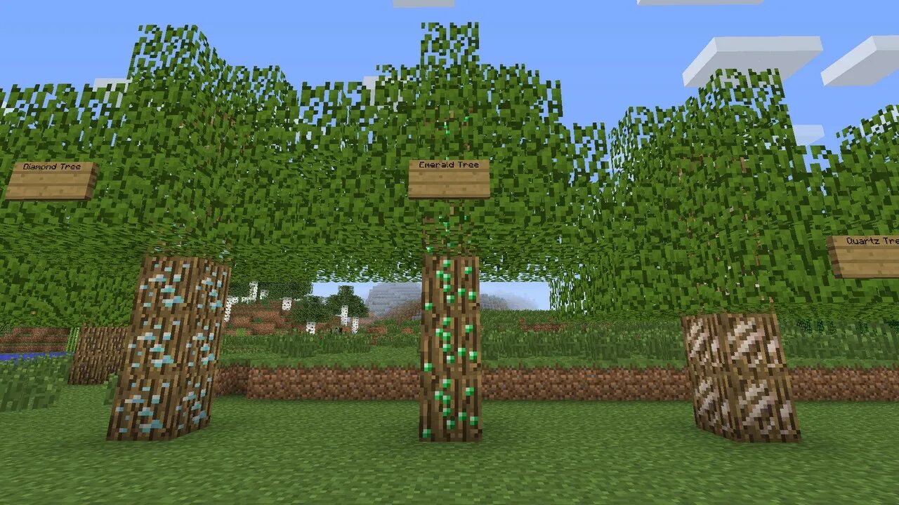 Мод без деревьев. Treeores mod 1.7.10. дерево майнкрафт из мода. 1.7.10treecapitator_universal_2.0.4. улучшенное дерево майн.