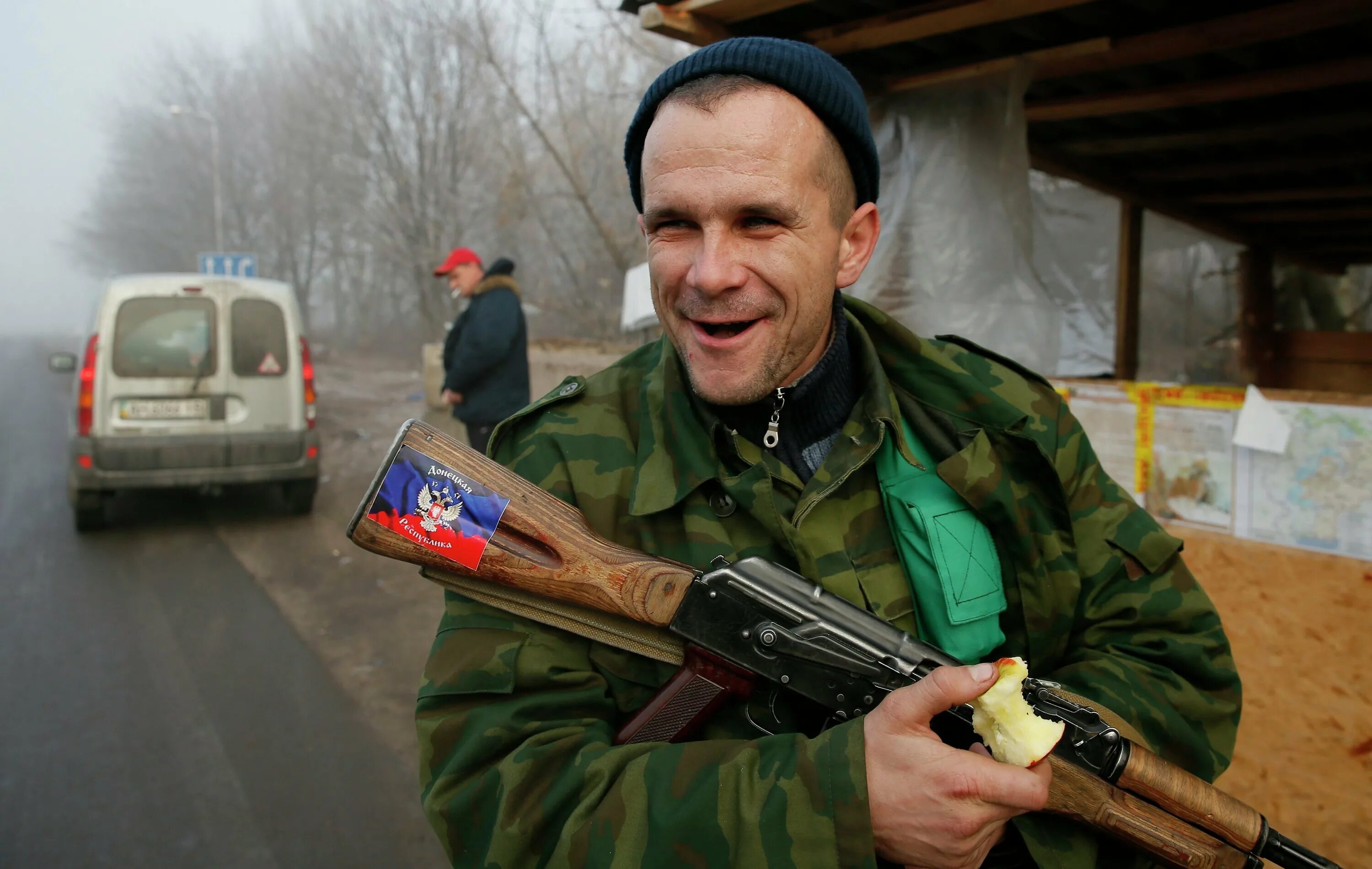 Военный бомж. Боевики ДНР.