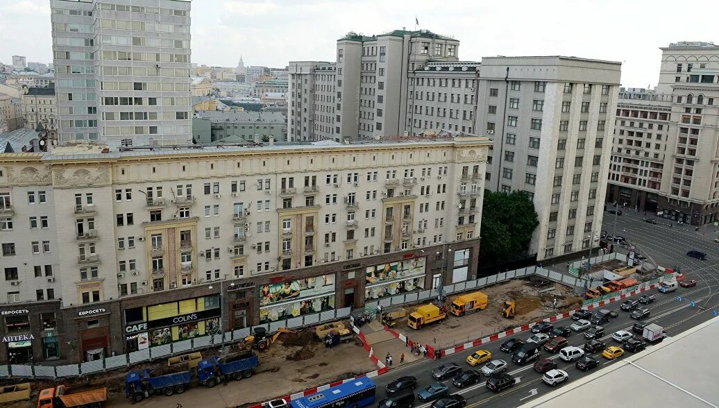 Тверская улица реконструкция. Перестройка центра Москвы. Фото реконструкции центра Москвы.
