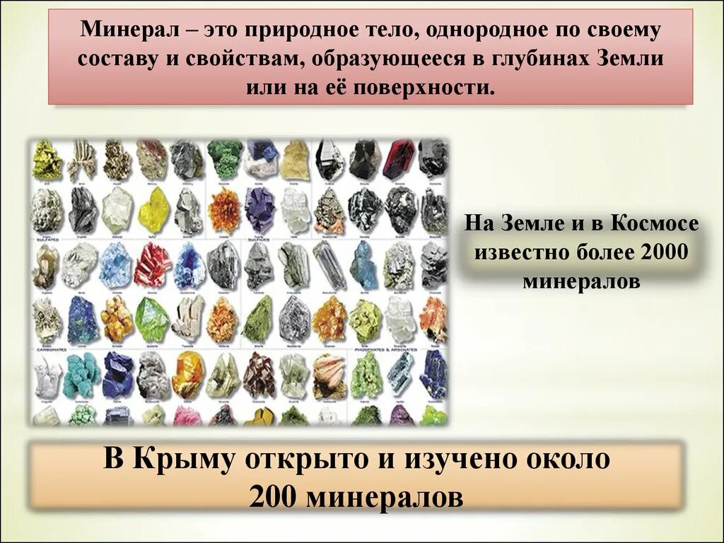 Минералы крыма фото и названия и описание Как используют горные породы в крыму