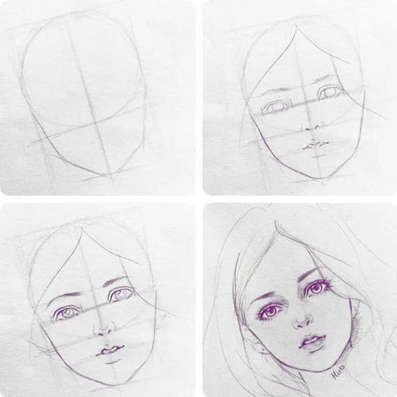 Можно научиться легко. Поэтапное рисование лица. Лицо рисунок. Лицо девушки рисунок карандашом. Поэтапное рисование лица девушки.