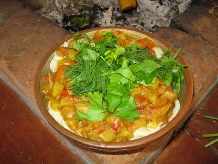 Лагман с картошкой в казане