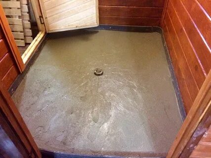 Пол в помывочной бани своими руками