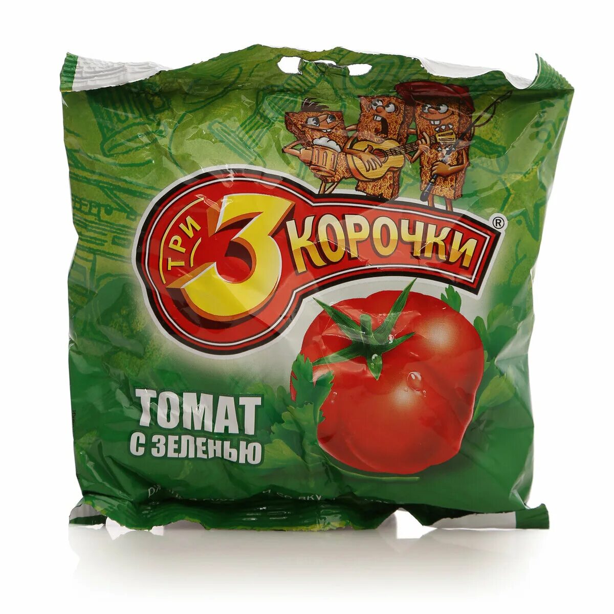 Три корочки томат и зелень. Три корочки с томатом. (с томатом и зеленью). 40 г. Сухарики 3 корочки томат с зеленью.