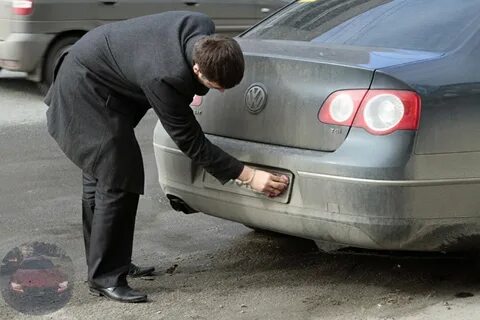 Нечитаемый номер автомобиля