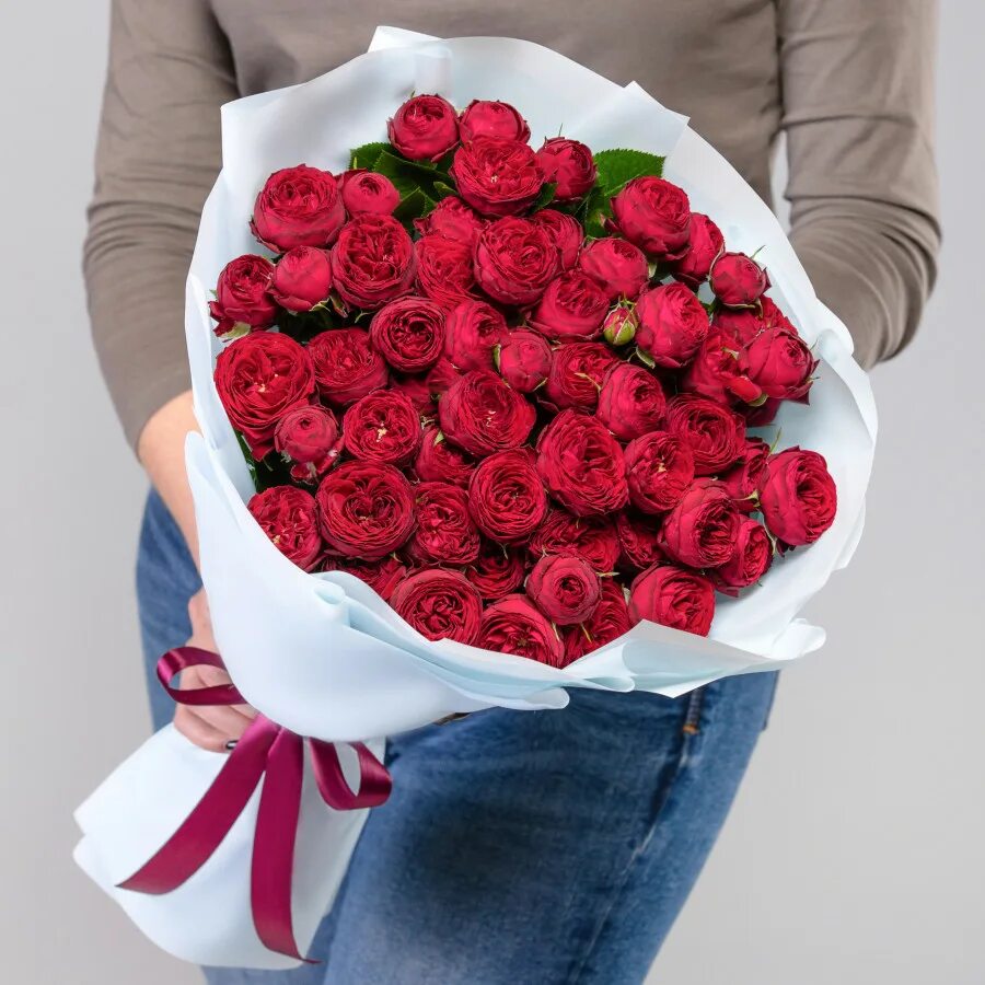 Букет из пионовидных роз Maroon и Juliet купить в Марьиной Горке, закажи, а мы д