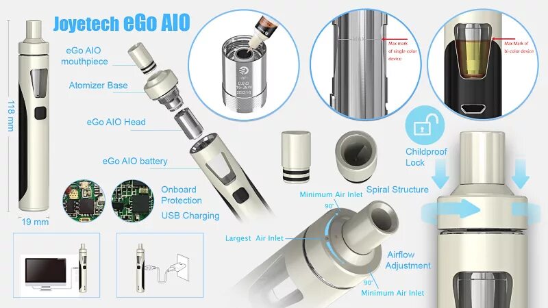 Какая ego. Электронная сигарета joyetech ego. ego aio kit. joyetech ego air испаритель. joy tech ego aio испаритель в опзборе.