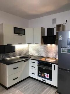 Кухня контемп слоновая кость