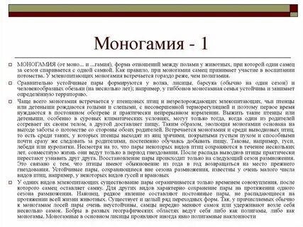 Слово моногамный