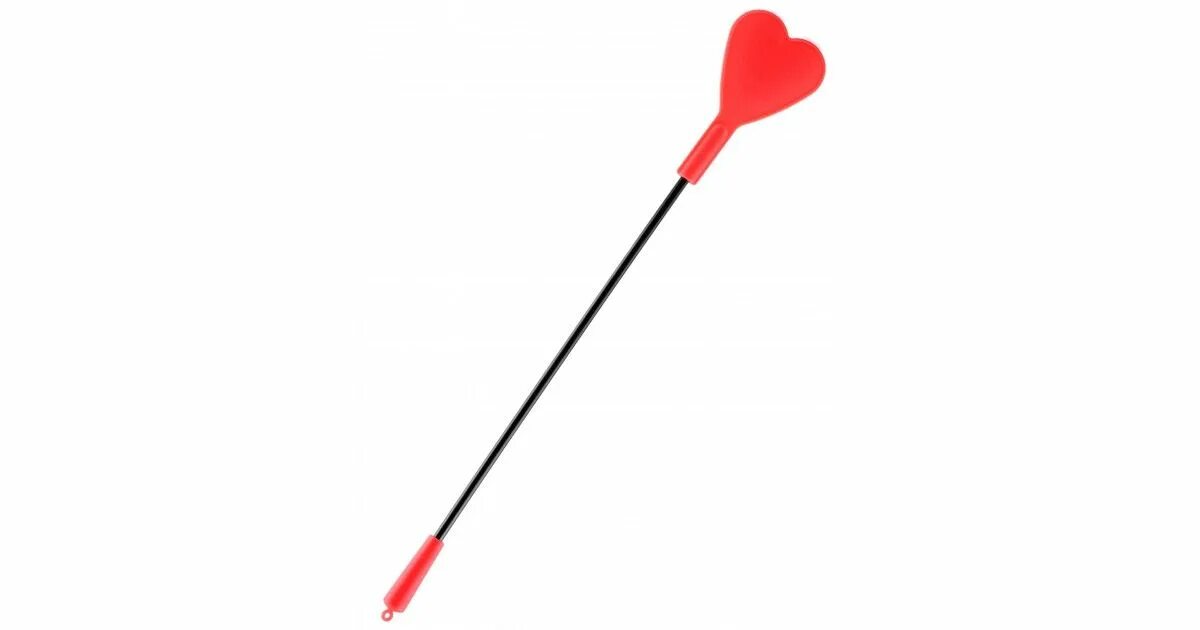 Силиконовый стек купить. Шлепалка сердечко. Плетка с сердечком. Красный стек с наконечником-сердечком - 70 см. Сердце из плеток.