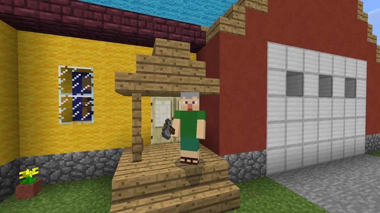 Дом соседа маекрфте. Игра злой дом. Angry Neighbor Minecraft.