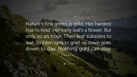 First greener