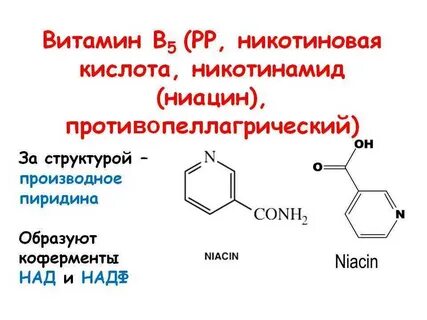 Никотиновая кислота витамин