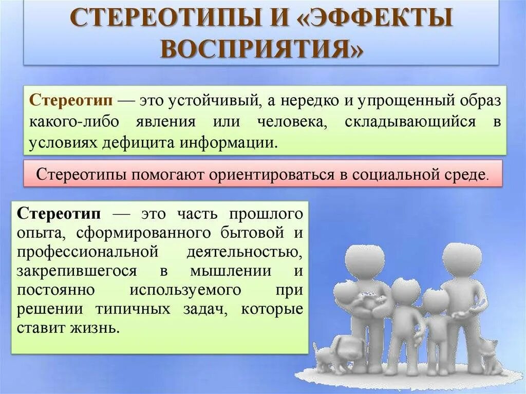 Содержание стереотипа