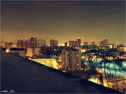 Фон ночная крыша