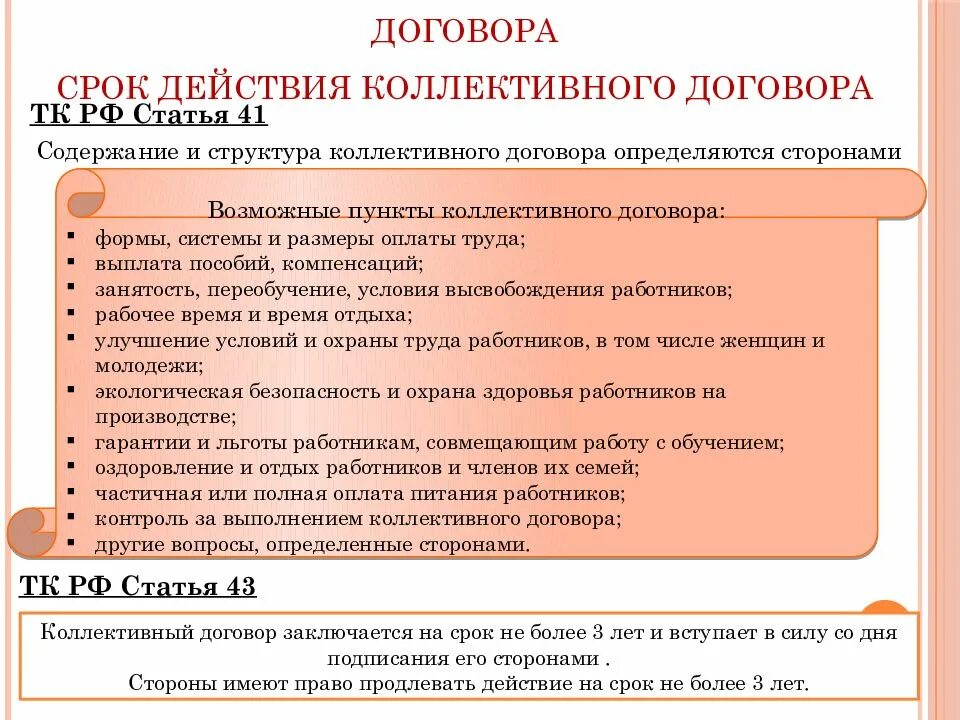 Продление действия коллективного договора. Содержание и структура коллективного договора. Срок действия коллективного договора. Срок коллективного договора коллективный договор. Стороны содержание и структура коллективного договора.