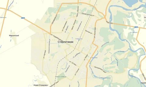 Районы стерлитамака на карте